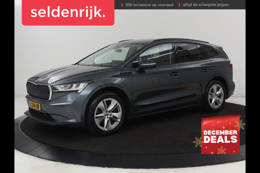 Škoda ENYAQ iV 60 | Trekhaak | Adaptive cruise | Camera | Keyless | Stuurverwarming | Half leder | 19'' | Carplay | Navigatie | Digital Cockpit | Full LED | File Assistent | Parkeerhulp