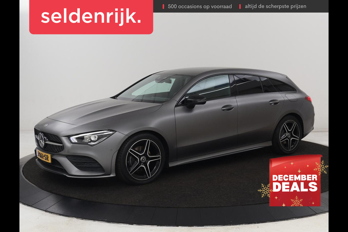Mercedes-Benz CLA-Klasse 180d Business Solution AMG | Stoelverwarming | Carplay | Camera | Leder/Alcantara | Navigatie | Widescreen | Sfeerverlichting | Designo Mountaingrijs Magno