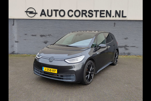 Volkswagen ID.3 First Max 58kWh Ergo Active Stoelen Panoramadak Adap.Cruise Apple Carplay Android Auto Navi-Pro Ecc Stoel-Stuurverwarming Elek.Stoelen Lmv Privacy Glas Keyless Advanced Led-Achterlicht dynamisch Matrix Led Origineel Nederlandse Auto Zeer compleet Nieuwprijs €49.176,-
