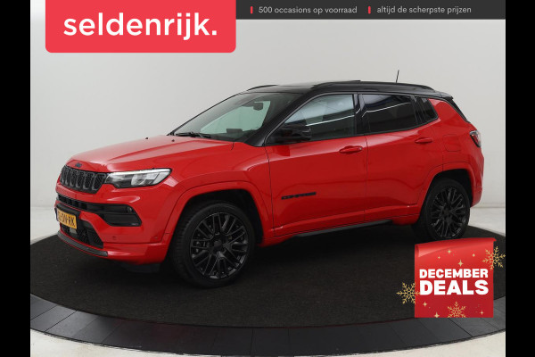 Jeep Compass 4xe 240 Plug-in Hybrid Electric S | Panoramadak | Trekhaak | 360 Camera | Leder | Stoelverwarming | Alpine Sound | Carplay | Stuurverwarming | Adaptive cruise | Navigatie | PHEV