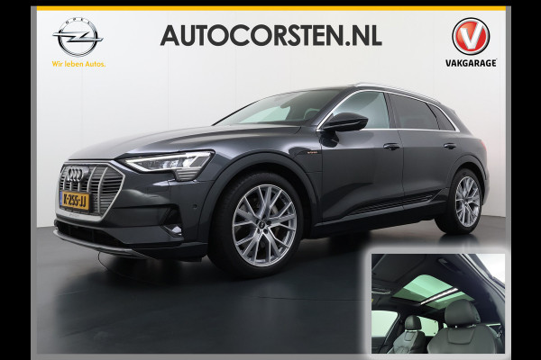 Audi e-tron 313pk Pano-dak Leer-Alcantara+elektr+Geheug. Camera Adap.Cruise Apple Carplay Android Auto Pdc Business Edition Plus SOH 90% Elek.Achterklep Lmv 21" Led Stoelverwarming Privacy Glas 50 Quattro 71kWh Origineel Nederlandse Auto 1800kg Trekvermogen Zeer Compleet!