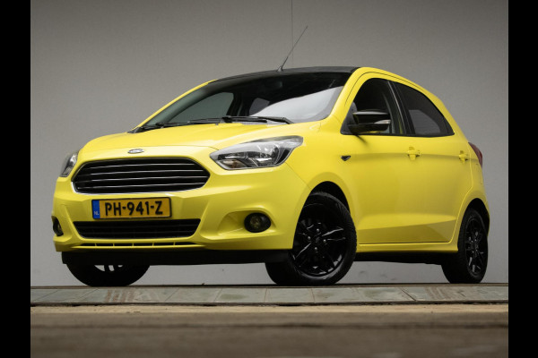 Ford Ka+ 1.2 Sport YELLOW/BLACK EDITION (LED,CRUISE,AIRCO,LM VELGEN,SPORTSTOELEN,GETINT,PDC,NETTESTAAT)