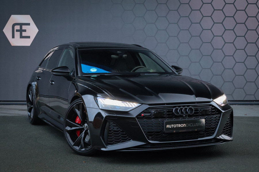 Audi A6 Avant RS 6 TFSI quattro | KERAMISCH | ACHTERASBESTURING | ADAPTIVE CRUISE | 360 CAMERA | TREKHAAK | SFEERVERLICHTING | CARBON IN