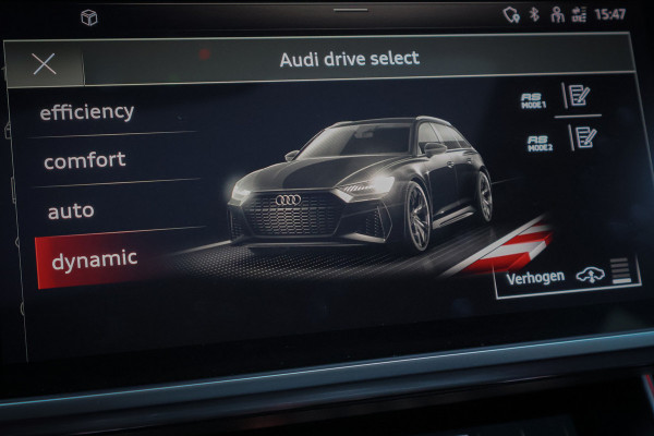 Audi A6 Avant RS 6 TFSI quattro | KERAMISCH | ACHTERASBESTURING | ADAPTIVE CRUISE | 360 CAMERA | TREKHAAK | SFEERVERLICHTING | CARBON IN