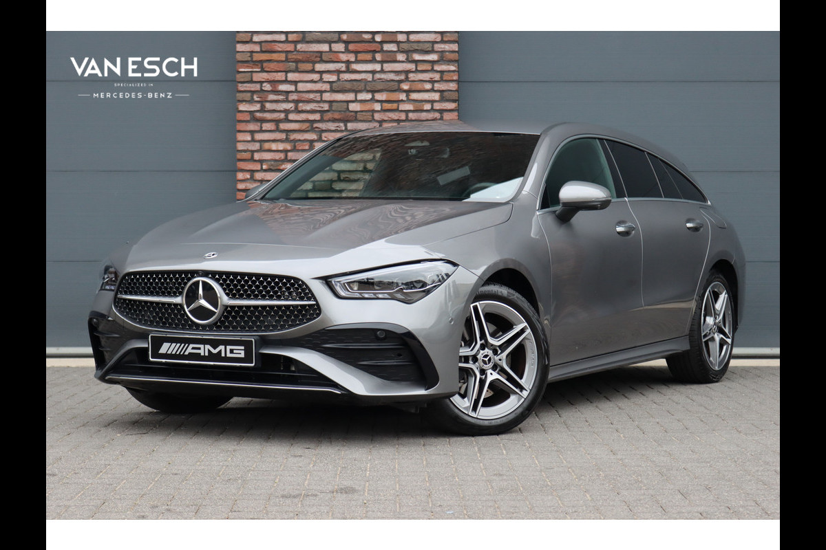Mercedes-Benz CLA-Klasse Shooting Brake 250 e AMG Line | Facelift | Distronic | Surround Camera | Verwarmd Stuurwiel | Keyless Go | Sfeerverlichting | Apple Carplay/Android Auto | Multibeam LED |