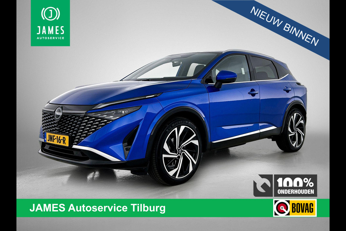 Nissan QASHQAI 1.3 MHEV 158PK Xtronic Tekna Plus PANO | 360-CAMERA | LEER-ALACANTARA | HUD