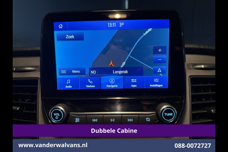 Ford Transit Custom 2.0 TDCI 131pk L2H1 Dubbele Cabine Euro6 Airco | 6-Zits | Navigatie | LED | Apple Carplay | Cruisecontrol Android Auto, Parkeersensoren, Stoelverwarming, Verwarmde voorruit, 2800kg trekvermogen