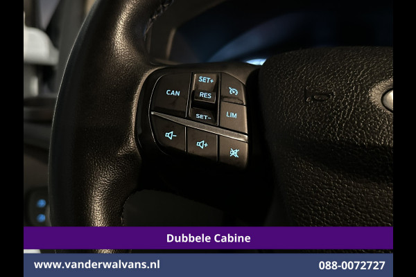 Ford Transit Custom 2.0 TDCI 131pk L2H1 Dubbele Cabine Euro6 Airco | 6-Zits | Navigatie | LED | Apple Carplay | Cruisecontrol Android Auto, Parkeersensoren, Stoelverwarming, Verwarmde voorruit, 2800kg trekvermogen