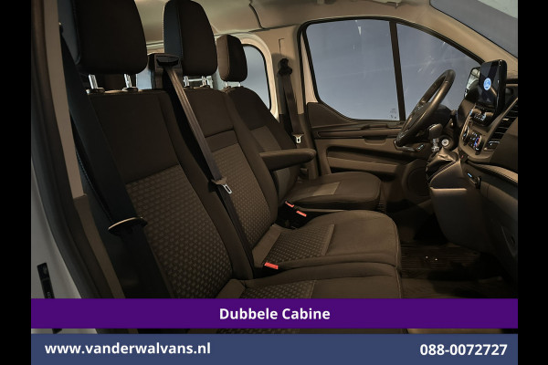 Ford Transit Custom 2.0 TDCI 131pk L2H1 Dubbele Cabine Euro6 Airco | 6-Zits | Navigatie | LED | Apple Carplay | Cruisecontrol Android Auto, Parkeersensoren, Stoelverwarming, Verwarmde voorruit, 2800kg trekvermogen