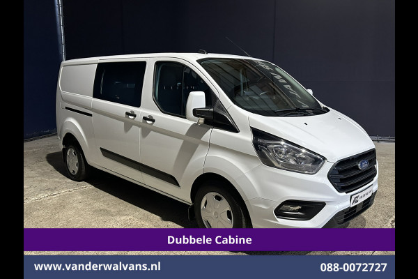 Ford Transit Custom 2.0 TDCI 131pk L2H1 Dubbele Cabine Euro6 Airco | 6-Zits | Navigatie | LED | Apple Carplay | Cruisecontrol Android Auto, Parkeersensoren, Stoelverwarming, Verwarmde voorruit, 2800kg trekvermogen