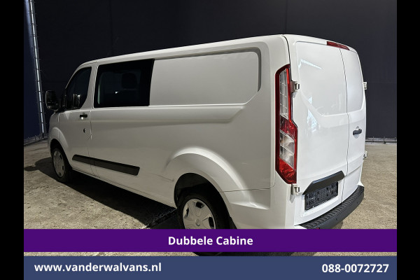 Ford Transit Custom 2.0 TDCI 131pk L2H1 Dubbele Cabine Euro6 Airco | 6-Zits | Navigatie | LED | Apple Carplay | Cruisecontrol Android Auto, Parkeersensoren, Stoelverwarming, Verwarmde voorruit, 2800kg trekvermogen