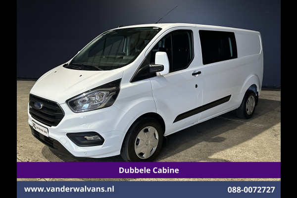 Ford Transit Custom 2.0 TDCI 131pk L2H1 Dubbele Cabine Euro6 Airco | 6-Zits | Navigatie | LED | Apple Carplay | Cruisecontrol Android Auto, Parkeersensoren, Stoelverwarming, Verwarmde voorruit, 2800kg trekvermogen