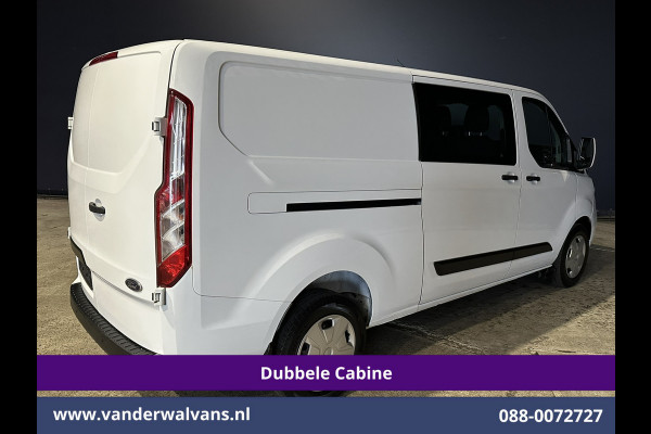 Ford Transit Custom 2.0 TDCI 131pk L2H1 Dubbele Cabine Euro6 Airco | 6-Zits | Navigatie | LED | Apple Carplay | Cruisecontrol Android Auto, Parkeersensoren, Stoelverwarming, Verwarmde voorruit, 2800kg trekvermogen