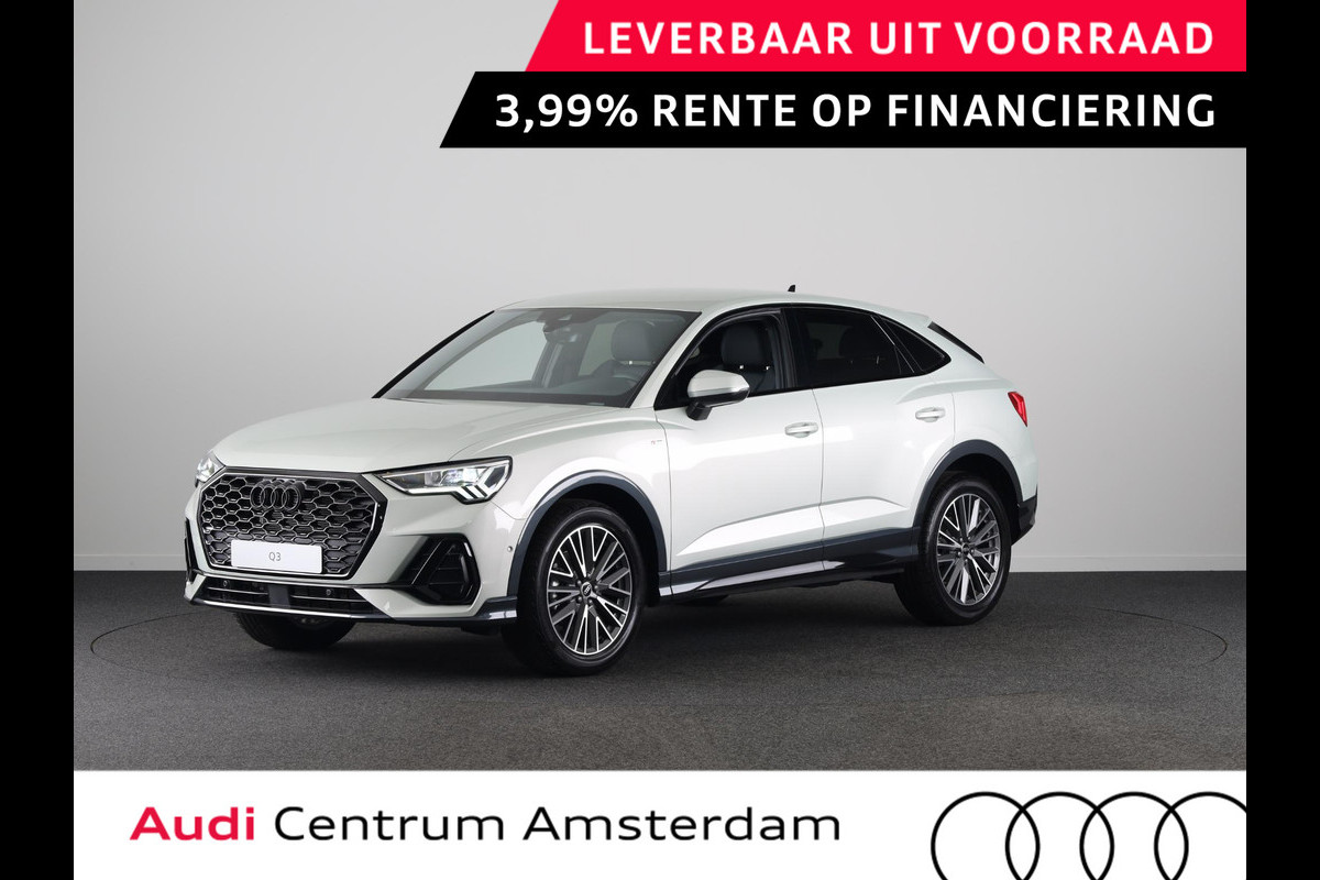 Audi Q3 Sportback 35 TFSI S Edition Competition | Zakelijke financiering 3,99% | Adaptive cruise control | Sonos premium 3d sound | Optiekpakket zwart plus | Ambient verlichting | Keyless |