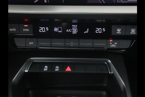 Audi A3 35 TFSI S edition | Carplay | Sportstoelen | Full LED | Navigatie | Half leder | Virtual Cockpit | Climate control | Parkeerhulp | Cruise control | Bluetooth | DAB | Sportstuur