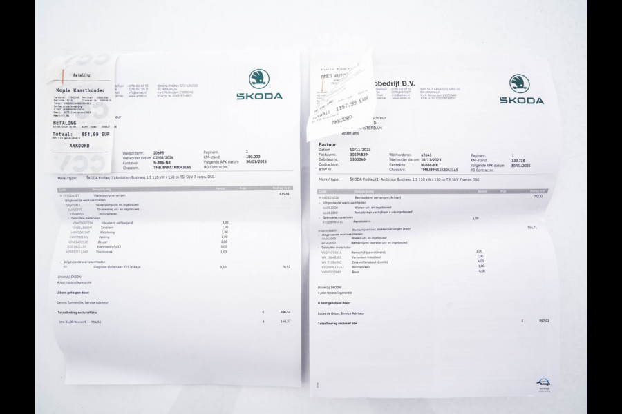 Škoda Kodiaq 1.5 TSI Style Business 7PERS Aut* LEATHER-MICROFIBRE | FULL-LED | ADAPTIVE-CRUISE | DIGI-COCKPIT |  CAMERA | DAB+ | AMBIENT-LIGHT | KEYLESS | CARPLAY | PRIVACY-GLASS | 20''ALU*