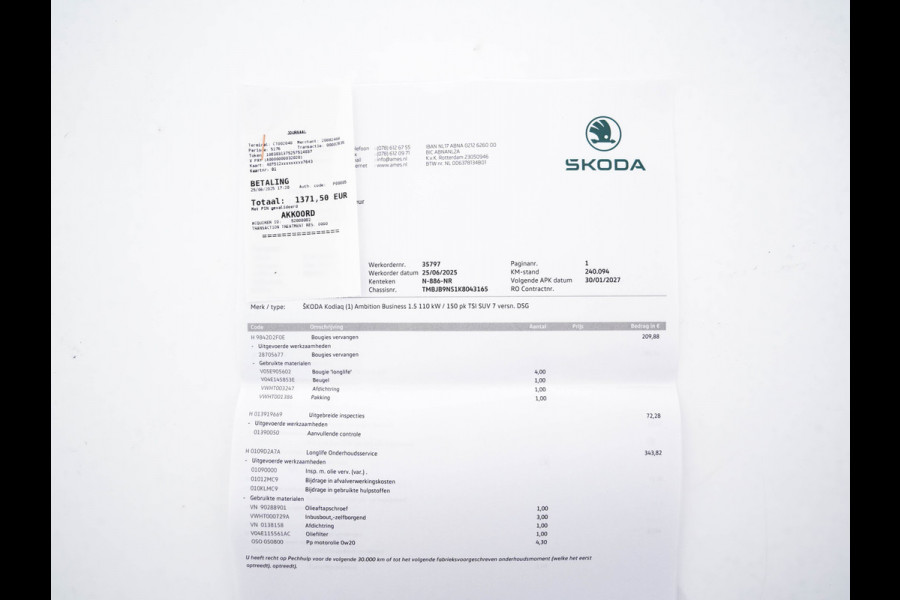 Škoda Kodiaq 1.5 TSI Style Business 7PERS Aut* LEATHER-MICROFIBRE | FULL-LED | ADAPTIVE-CRUISE | DIGI-COCKPIT |  CAMERA | DAB+ | AMBIENT-LIGHT | KEYLESS | CARPLAY | PRIVACY-GLASS | 20''ALU*