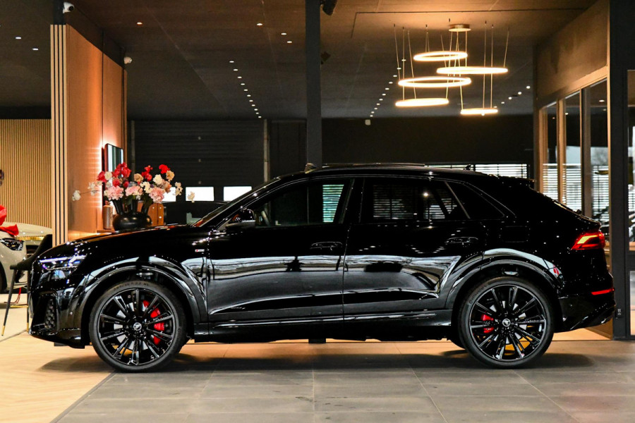 Audi Q8 60 TFSI e quattro Pro Line S Competition. RS Zetels, 4W Sturing, Softclose, Pano, Laser, B&O, 360 3D, Trekh, Keyless, 23"!