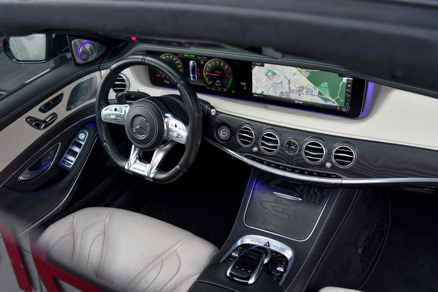 Mercedes-Benz S-Klasse 560 e AMG Lang. Burm High End, Massage, Koeling, Pano, Alcantara hemel, Softcl, HUD, Distro+, Memory, 360!