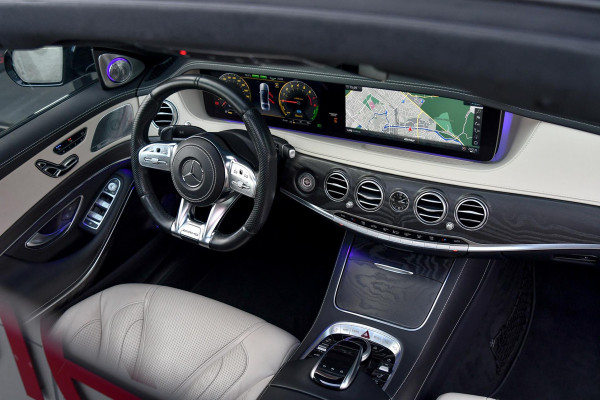 Mercedes-Benz S-Klasse 560 e AMG Lang. Burm High End, Massage, Koeling, Pano, Alcantara hemel, Softcl, HUD, Distro+, Memory, 360!