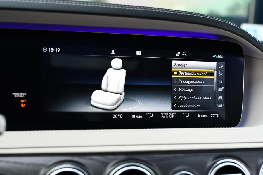 Mercedes-Benz S-Klasse 560 e AMG Lang. Burm High End, Massage, Koeling, Pano, Alcantara hemel, Softcl, HUD, Distro+, Memory, 360!