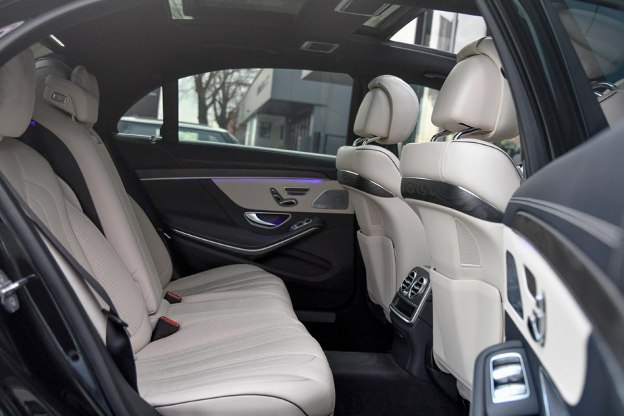 Mercedes-Benz S-Klasse 560 e AMG Lang. Burm High End, Massage, Koeling, Pano, Alcantara hemel, Softcl, HUD, Distro+, Memory, 360!