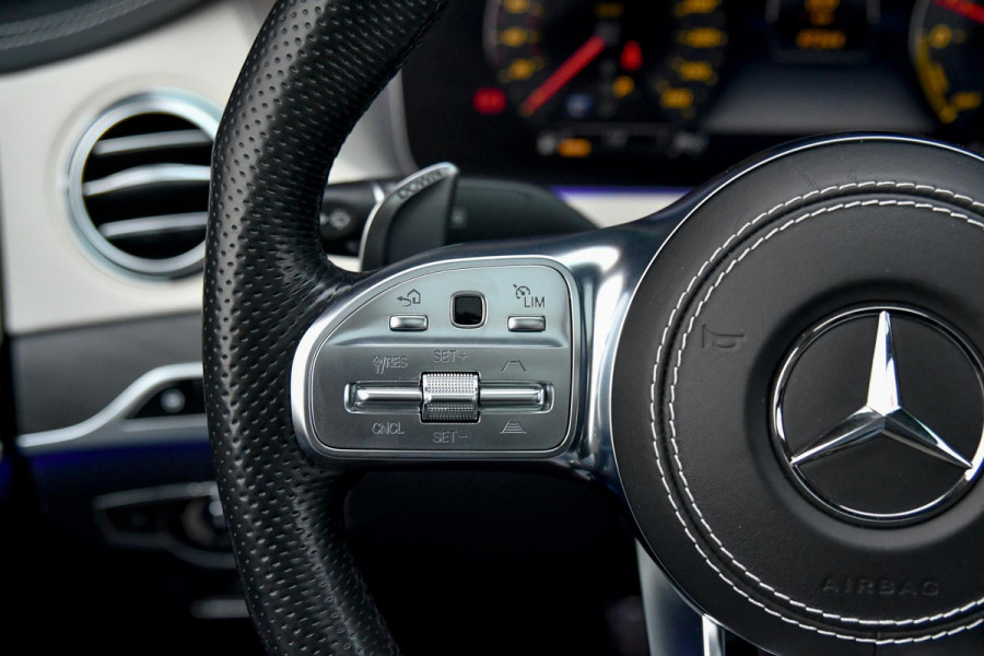 Mercedes-Benz S-Klasse 560 e AMG Lang. Burm High End, Massage, Koeling, Pano, Alcantara hemel, Softcl, HUD, Distro+, Memory, 360!