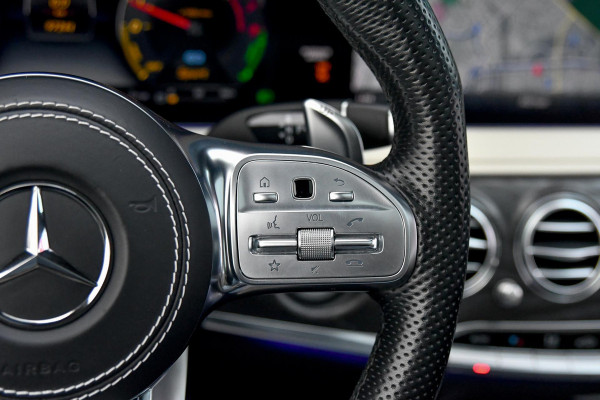 Mercedes-Benz S-Klasse 560 e AMG Lang. Burm High End, Massage, Koeling, Pano, Alcantara hemel, Softcl, HUD, Distro+, Memory, 360!