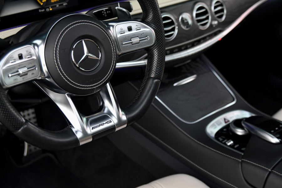 Mercedes-Benz S-Klasse 560 e AMG Lang. Burm High End, Massage, Koeling, Pano, Alcantara hemel, Softcl, HUD, Distro+, Memory, 360!