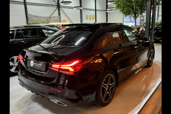 Mercedes-Benz A-Klasse 180 Business Solution AMG Garantie NAP Memory Pano Ambient Carplay Night Cruise Clima Navi Led Dab Rijklaar