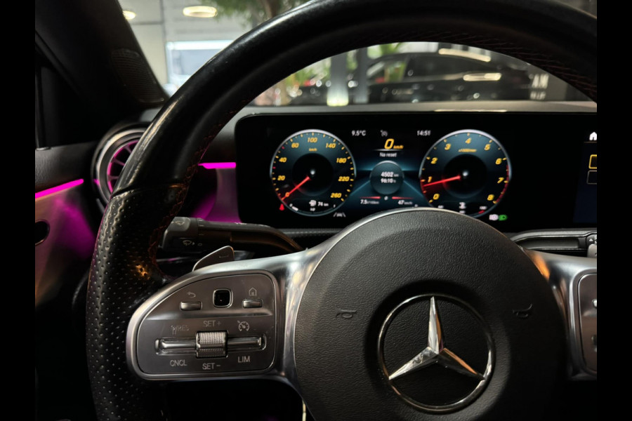 Mercedes-Benz A-Klasse 180 Business Solution AMG Garantie NAP Memory Pano Ambient Carplay Night Cruise Clima Navi Led Dab Rijklaar