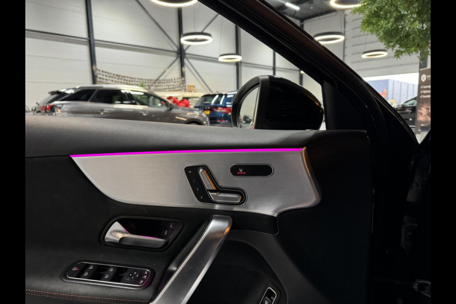 Mercedes-Benz A-Klasse 180 Business Solution AMG Garantie NAP Memory Pano Ambient Carplay Night Cruise Clima Navi Led Dab Rijklaar