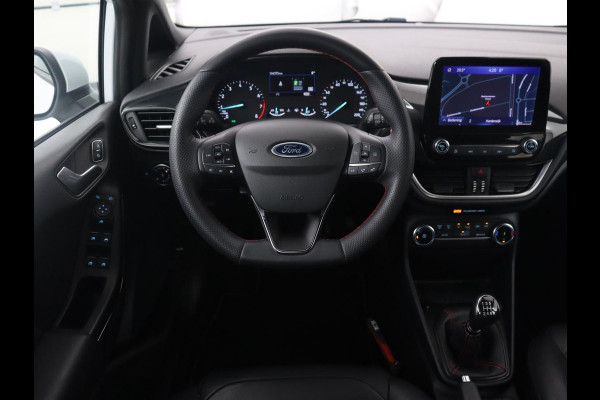 Ford Fiesta 1.0 EcoBoost Hybrid ST-Line | Leder | Navigatie | Carplay | Full LED | Climate control | Parkeerhulp | Cruise control | Bluetooth