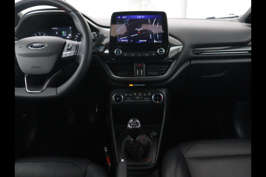 Ford Fiesta 1.0 EcoBoost Hybrid ST-Line | Leder | Navigatie | Carplay | Full LED | Climate control | Parkeerhulp | Cruise control | Bluetooth