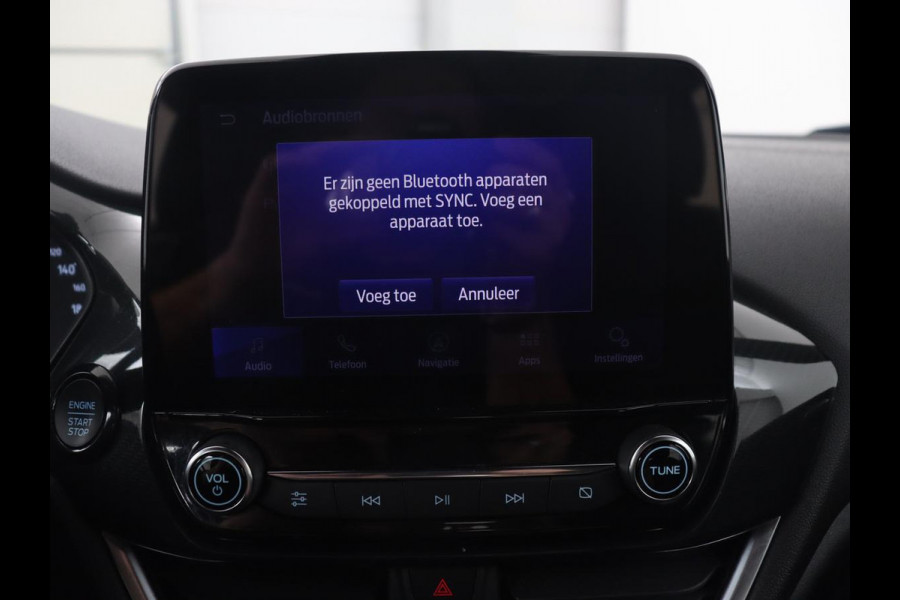 Ford Fiesta 1.0 EcoBoost Hybrid ST-Line | Leder | Navigatie | Carplay | Full LED | Climate control | Parkeerhulp | Cruise control | Bluetooth