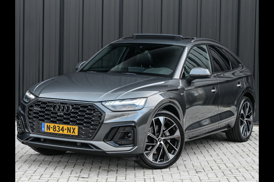 Audi Q5 Sportback 50 TFSI e S edition · Adaptive Cruise · Memory Seats · Bang & Olufsen Sound · Stoelverwarming · Leder · Keyless · Pano
