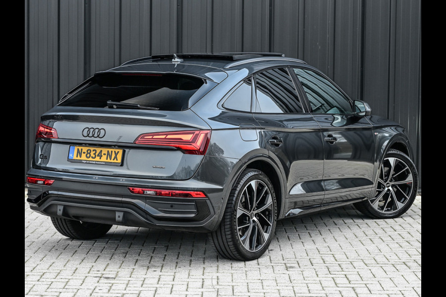 Audi Q5 Sportback 50 TFSI e S edition · Adaptive Cruise · Memory Seats · Bang & Olufsen Sound · Stoelverwarming · Leder · Keyless · Pano