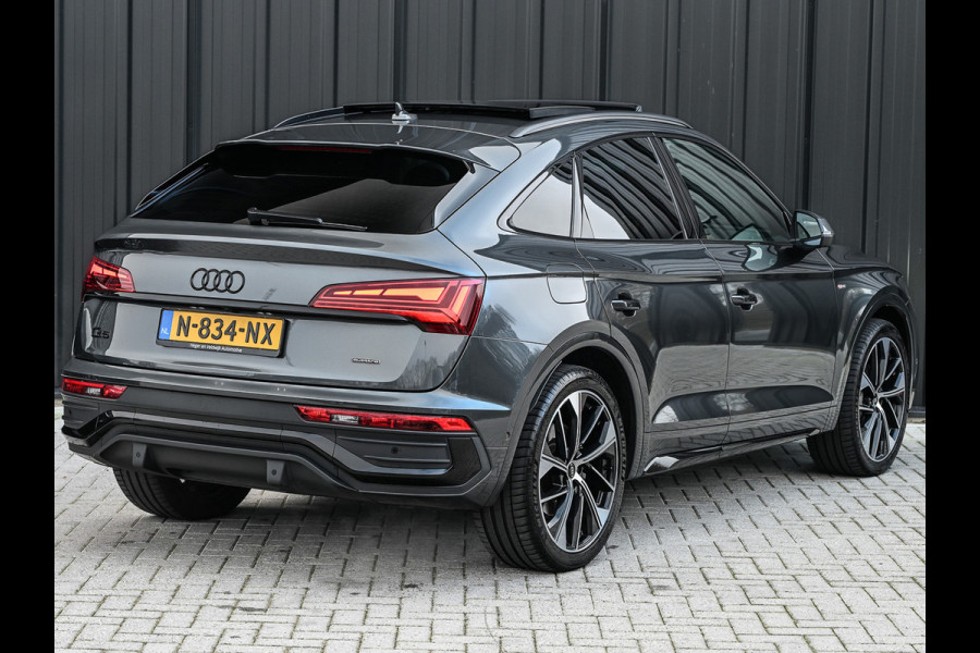 Audi Q5 Sportback 50 TFSI e S edition · Adaptive Cruise · Memory Seats · Bang & Olufsen Sound · Stoelverwarming · Leder · Keyless · Pano