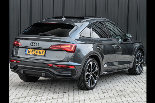 Audi Q5 Sportback 50 TFSI e S edition · Adaptive Cruise · Memory Seats · Bang & Olufsen Sound · Stoelverwarming · Leder · Keyless · Pano