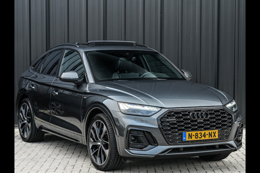 Audi Q5 Sportback 50 TFSI e S edition · Adaptive Cruise · Memory Seats · Bang & Olufsen Sound · Stoelverwarming · Leder · Keyless · Pano