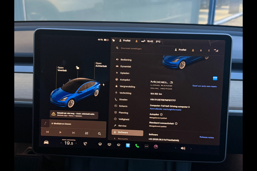 Tesla Model 3 Long Range AWD 75 kWh 91% SOH Dual Motor Autopilot