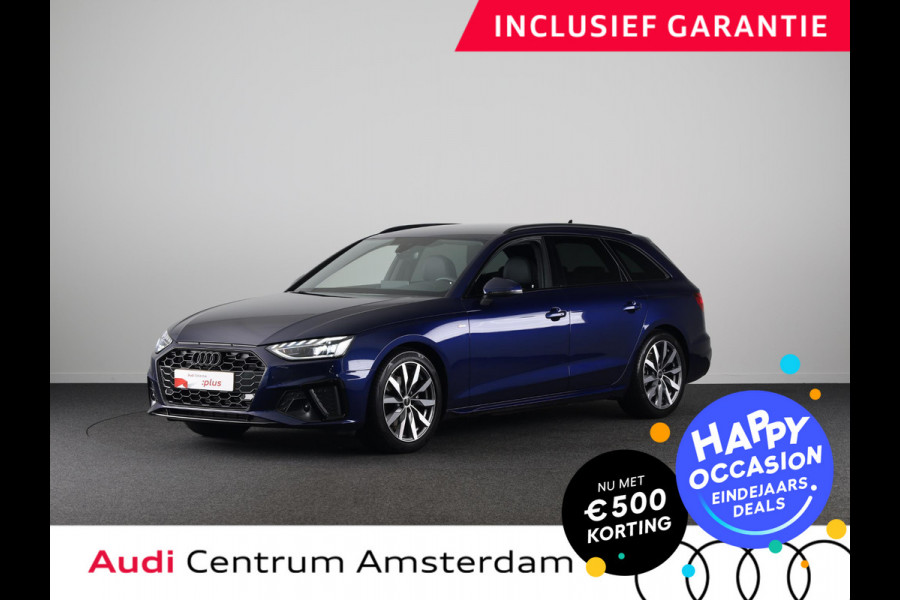 Audi A4 Avant 35 TFSI S edition Competition 150 pk S-tronic | Private lease vanaf € 751,- per maand | Verlengde garantie | Navigatie | Parkeersensoren | Stoelverwarming | S-Line |