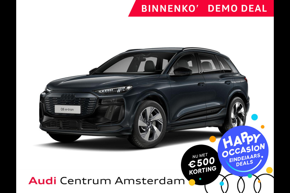 Audi Q6 e-tron S edition performance 100 kWh 306pk | Luchtvering | MMI Bijrijdersscherm | Adaptieve cruise controle | Elektrisch verstelbare stoelen