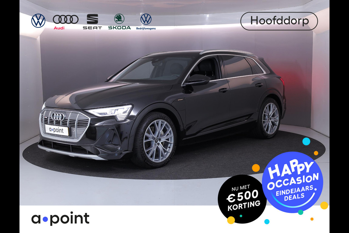 Audi e-tron 55 quattro S edition 95 kWh 408pk | Navigatie | Elektrisch verstelbare voorstoelen | Luchtvering | Parkeercamera | Matrix koplampen