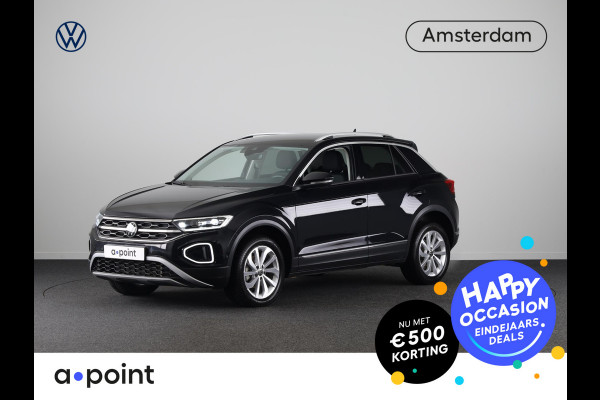 Volkswagen T-Roc 1.5 TSI Style 150 PK DSG | Private lease vanaf € 609,- pm | Trekhaak afneembaar | Navigatie | Stoel verwarming en massage | Leer/Alcantara |
