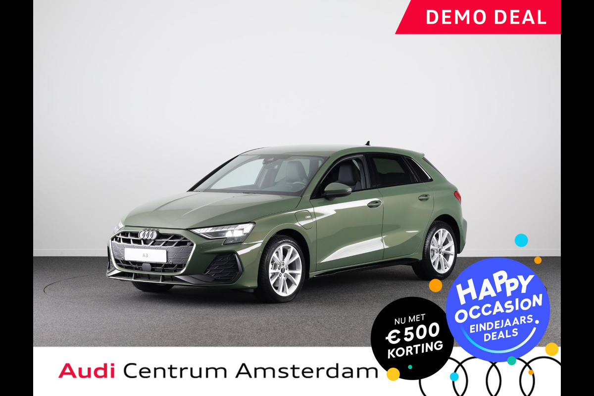 Audi A3 Sportback 40 TFSI e S edition 204pk | Verlengde garantie | Parkeercamera | Adaptieve cruise controle | Optiek pakket zwart Plus | Extra getint glas