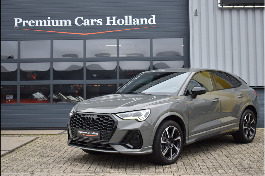 Audi Q3 Sportback 45 TFSI e S-Line 245 Pk Black Ed Chronos Grijs Metallic Navi Sfeer Trekhaak 19 Inch