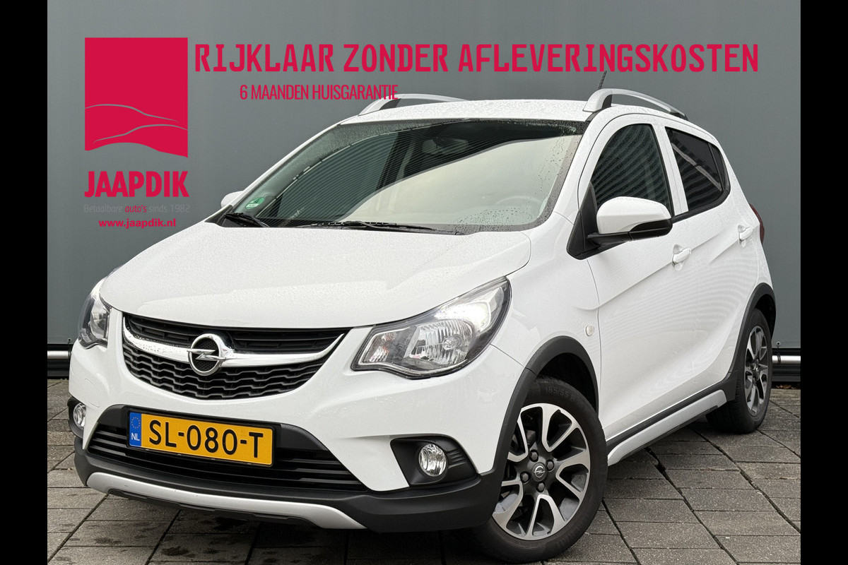 Opel KARL BWJ 2018 | 1.0 75PK Rocks Online Ed | LEER | STOEL&STUURWIEL VERW | NAVI | AIRCO | CARPLAY | PRIVACY GLASS | CRUISE