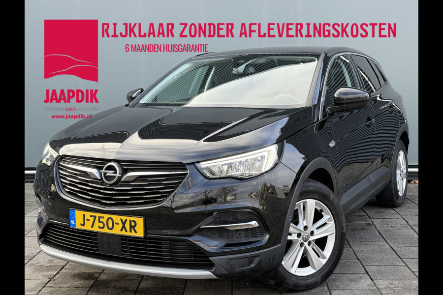 Opel Grandland X BWJ 11-2020 | 1.2T 131PK Bus Executive | TREKHAAK | CLIMA | NAVI | LEDER/STOF | SPORTSTOELEN | PDC 2X | CARPLAY |