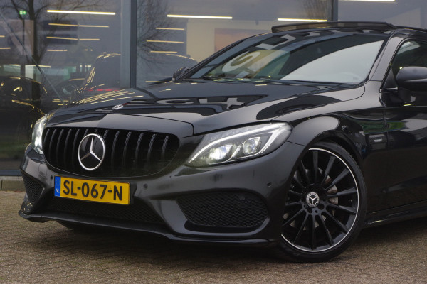 Mercedes-Benz C-Klasse Coupé 180 Premium AMG-Line Night Edition, Panoramadak, Burmester, Keyless, 19" LM, Camera